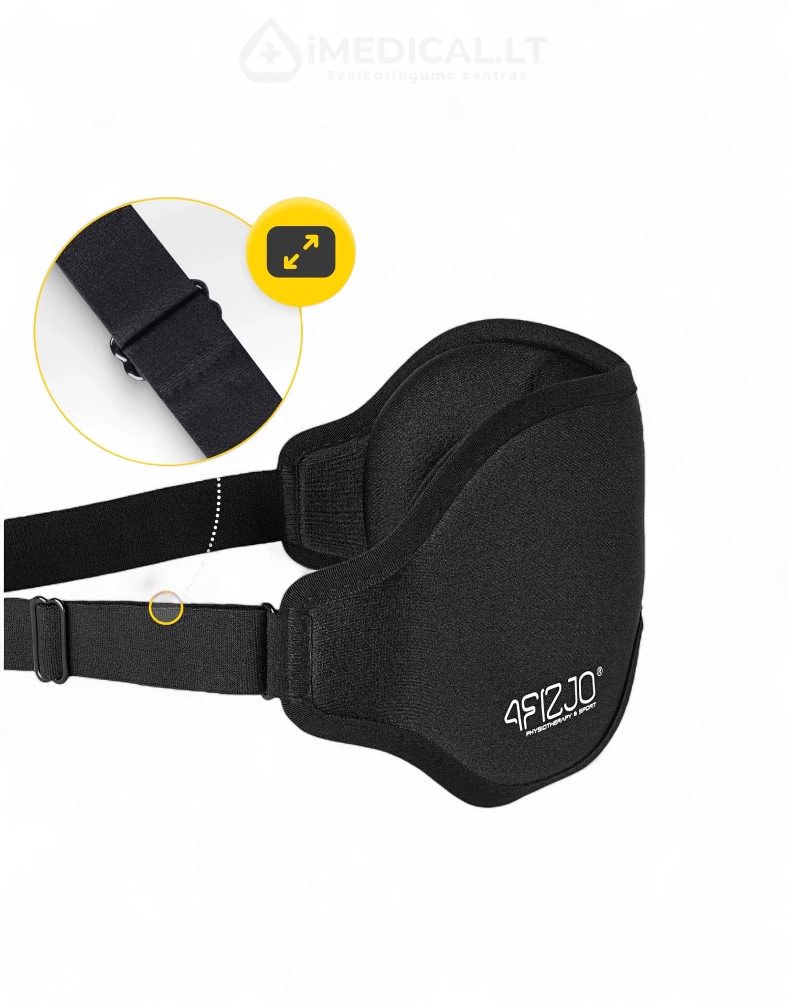 miego kaukė su reguliuojamu dirželiu