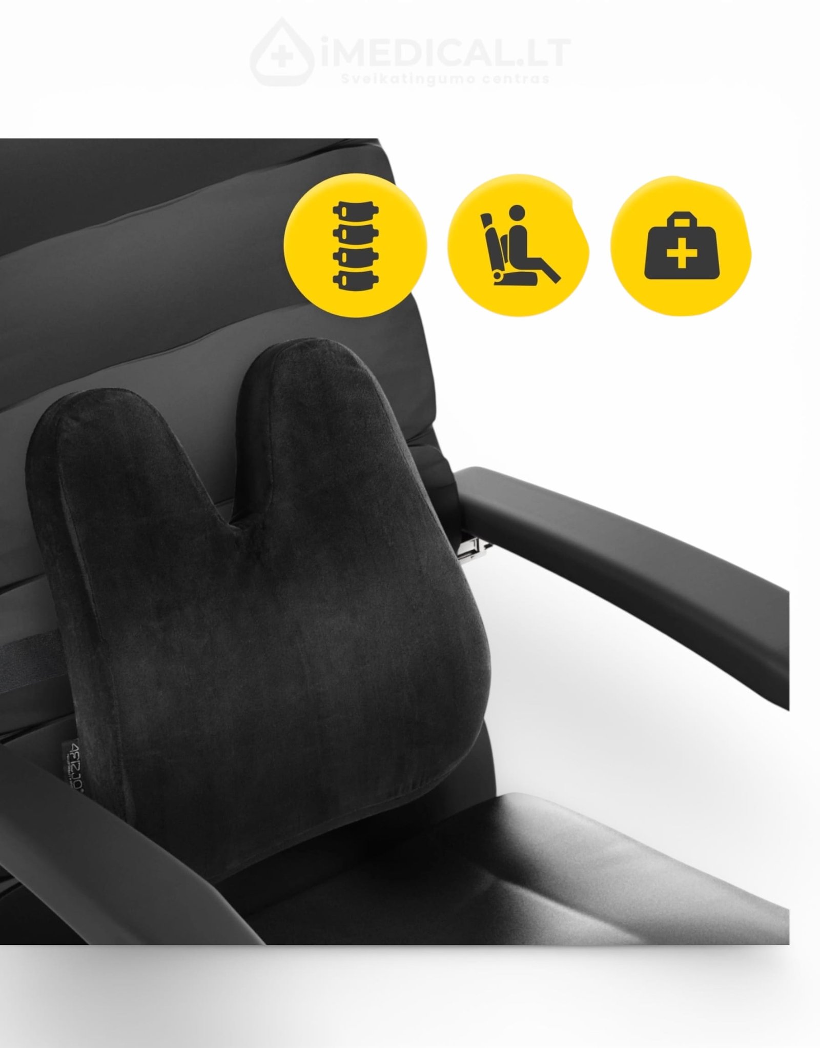 Komforto Pagalvė Nugarai PRO biuro kėdės pagalvė