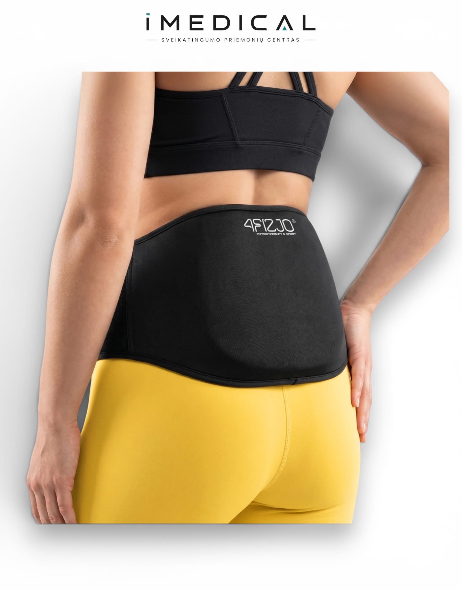 Gelinis Juosmens Diržas / Kompresas ColdPack Ergonomiškas juosmens diržas iš šono