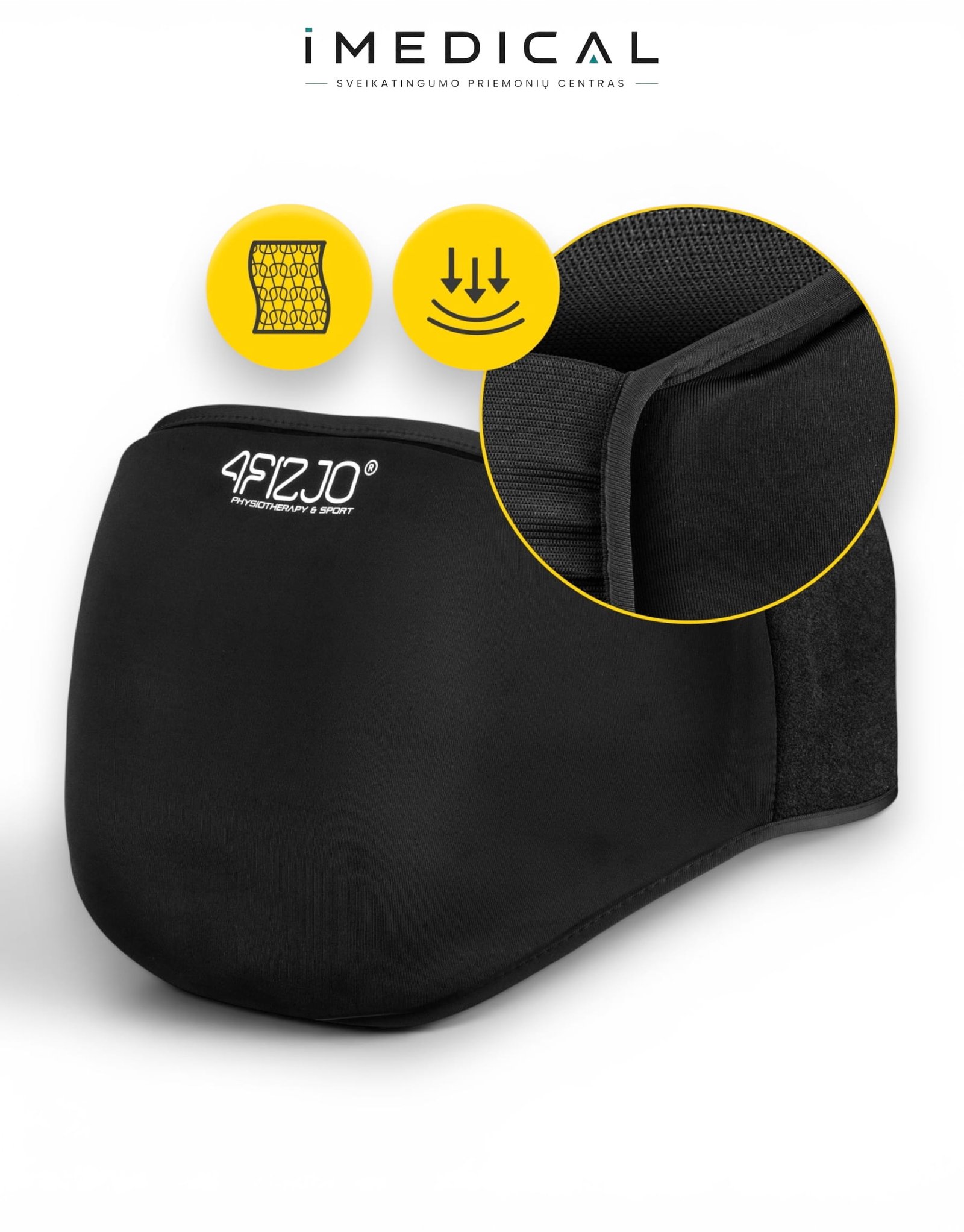 Gelinis Juosmens Diržas / Kompresas ColdPack Ice Silk audinio juosmens diržas