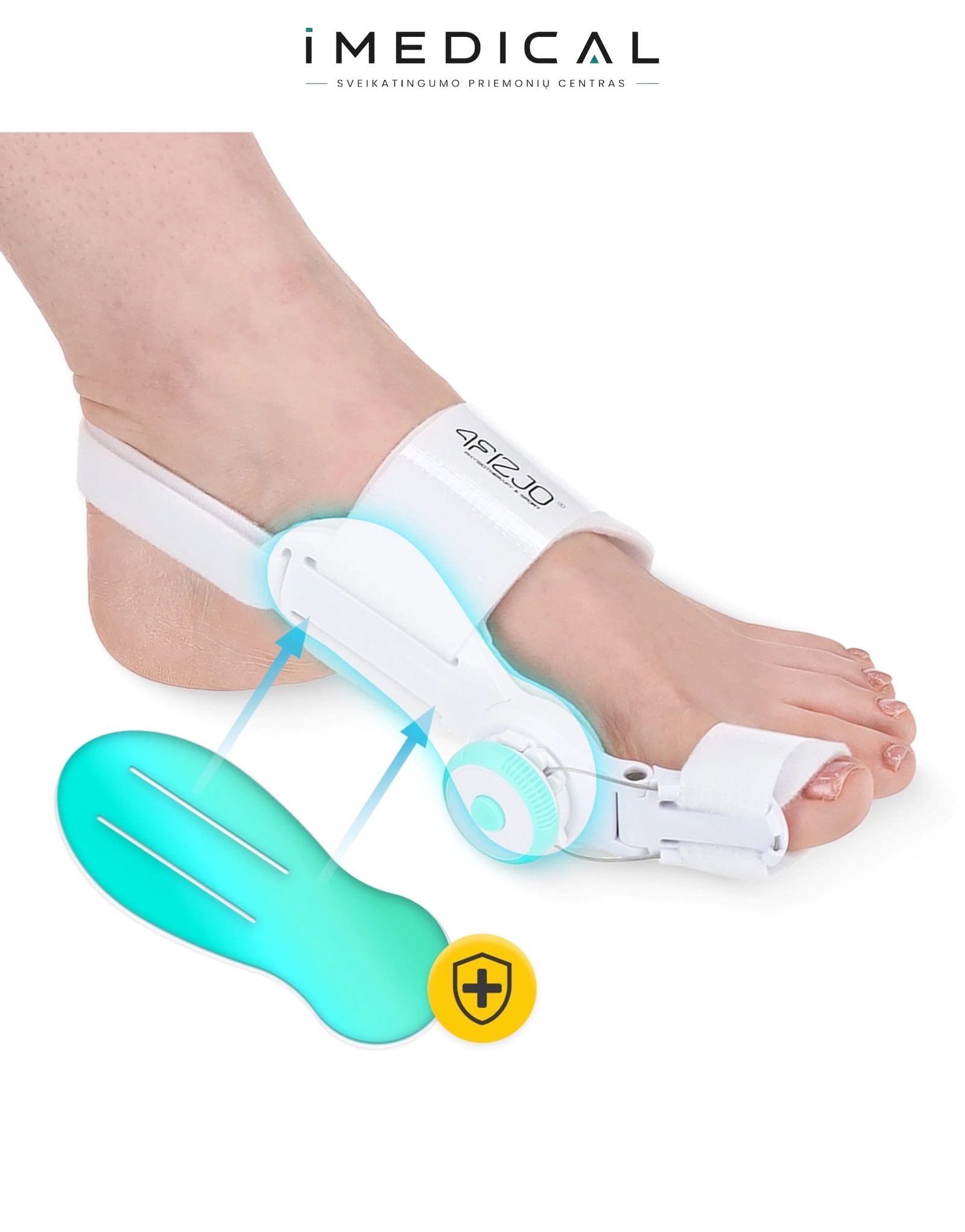 Didžiojo Kojos Piršto Korektorius – Reguliuojamas Hallux Valgus Įtvaras didžiojo piršto tiesinimo korektorius