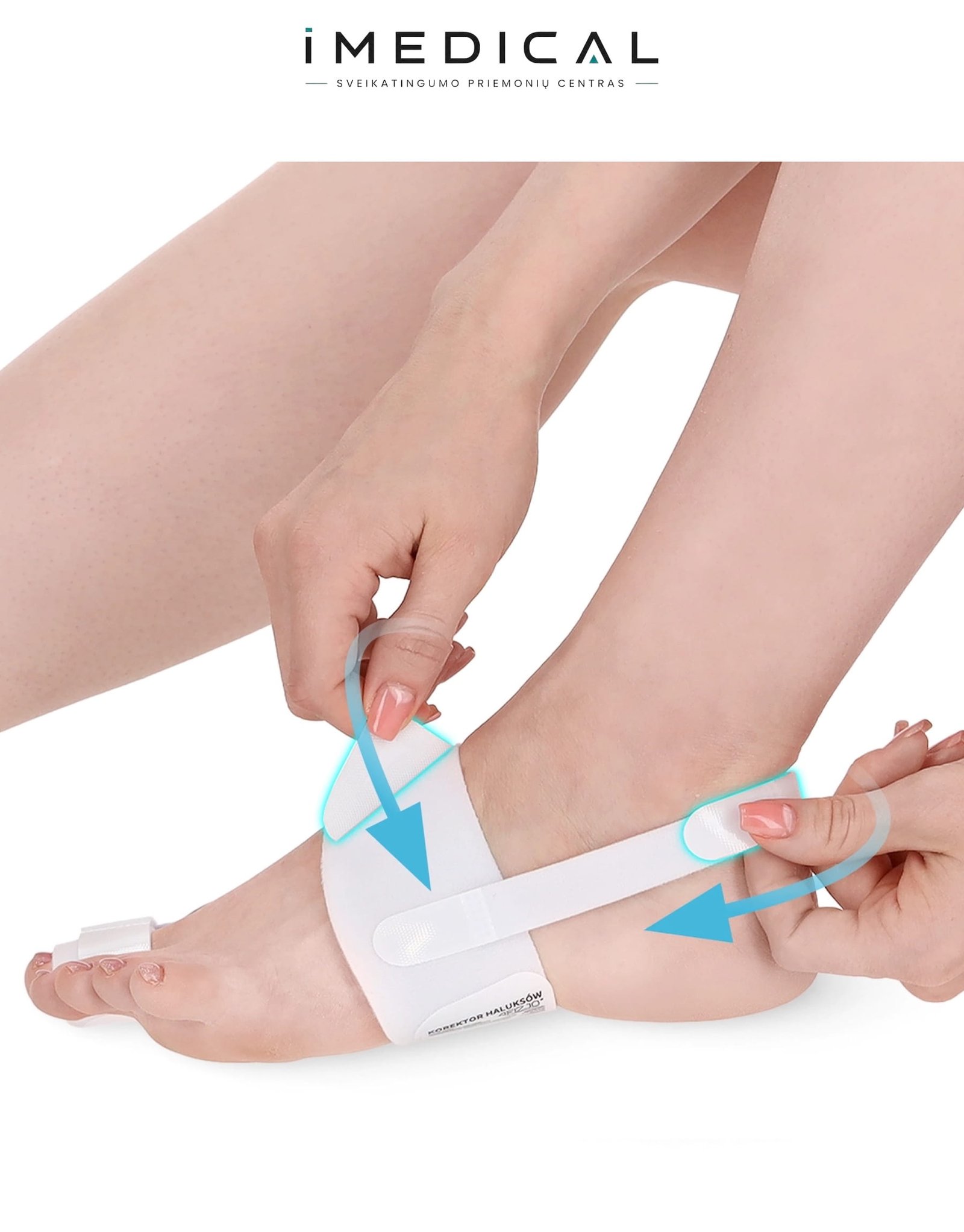 Didžiojo Kojos Piršto Korektorius – Reguliuojamas Hallux Valgus Įtvaras piršto tiesinimo korektorius